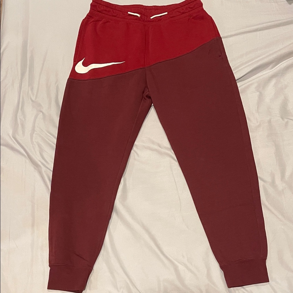 Nike Kids Burgundy and Red Joggers